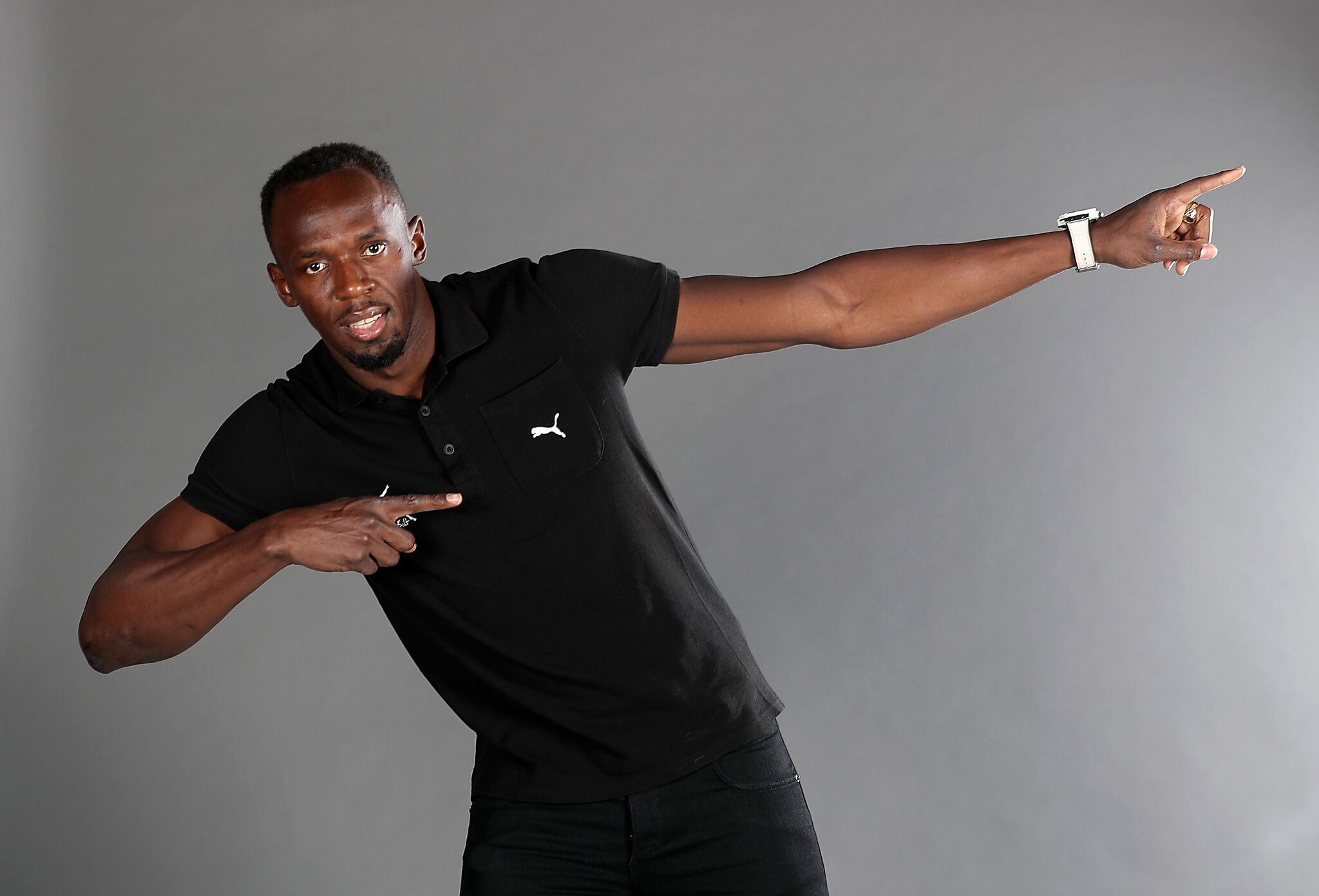 President obama poses usain bolt hi-res stock photography and images - Alamy