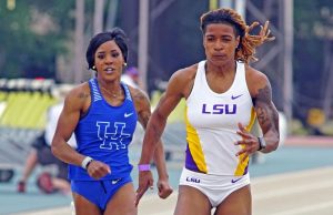Aleia Hobbs Takes First Place in Women's 60m Final at LSU Purple Tiger Meet