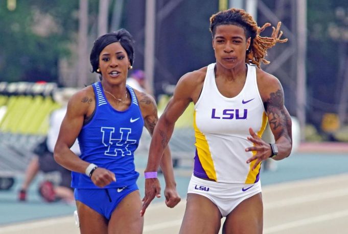 Aleia Hobbs Takes First Place in Women's 60m Final at LSU Purple Tiger Meet