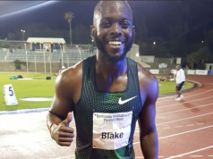 Blake Leeper wins the men's 400m at Bermuda Invitational