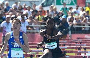 Ackera Nugent wins bronze in the 100mH at Youth Olympics 2018