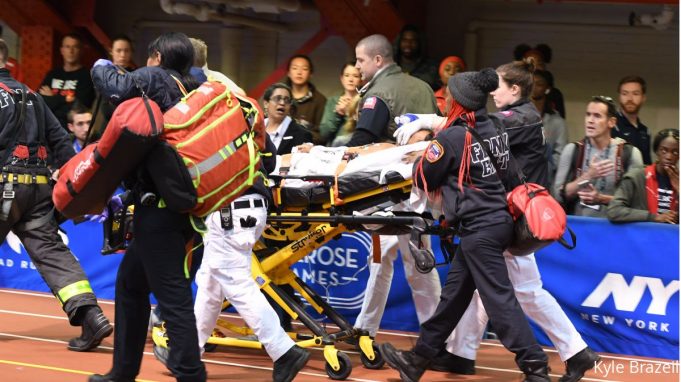 Jamaican middle runner Kemoy Campbell taken to hospital after collapsing at Millrose Games