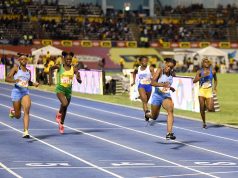 Tina Clayton at Champs 2019 - Jamaica high school