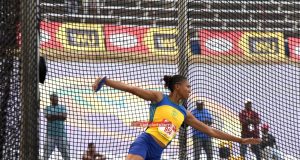 Shamella Donaldson of Rusea’s won the Class 1 girls’ discus final with a throw of 50.70m at Champs2019