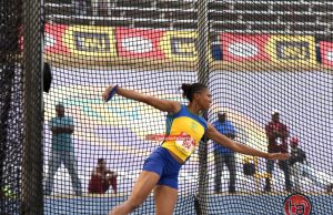 Shamella Donaldson of Rusea’s won the Class 1 girls’ discus final with a throw of 50.70m at Champs2019