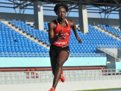 Megan Moss of Bahamas for Carifta Games 2019 ... Photo by Bahamas Athletics/Kermit Taylor
