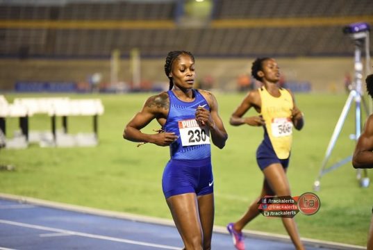Elaine Thompson in 200m at Jamaica Trials 2019