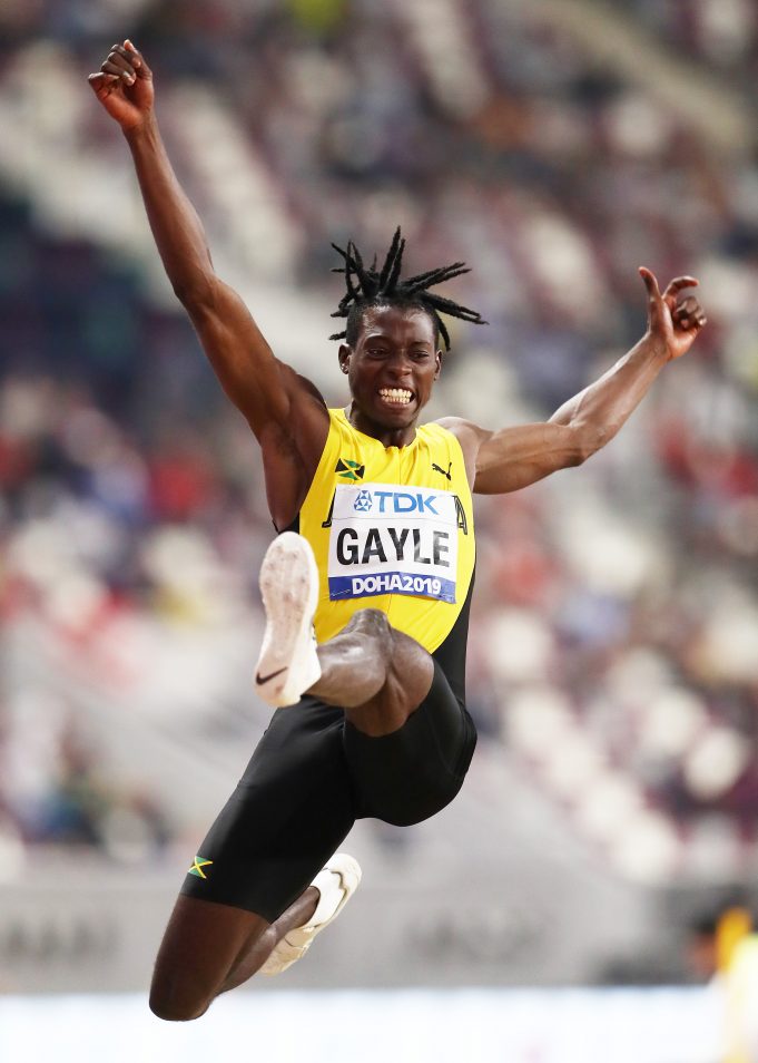 Tajay Gayle wins men's long jump title at Doha 2019 --- Velocity Fest
