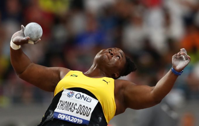 Danniel Thomas-Dodd became the first Jamaican and Pan-American champion to win a women's shot put world championships medal at USATF Golden Games
