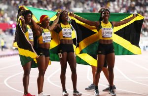 Jamaica women speak about 4x100m success #Doha2019