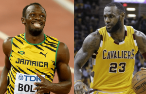 Track and field legend Usain Bolt finished third behind basketballer LeBron James as Associated Press male athlete of the decade