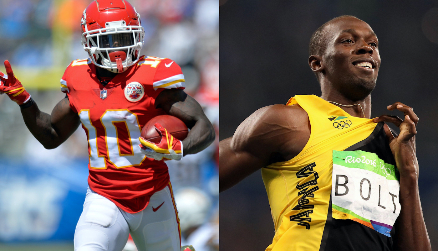 Usain Bolt has poured cold water on Kansas City Chiefs' wide receiver Tyreek Hill hopes of making it to Toyko 2020 Olympic Games