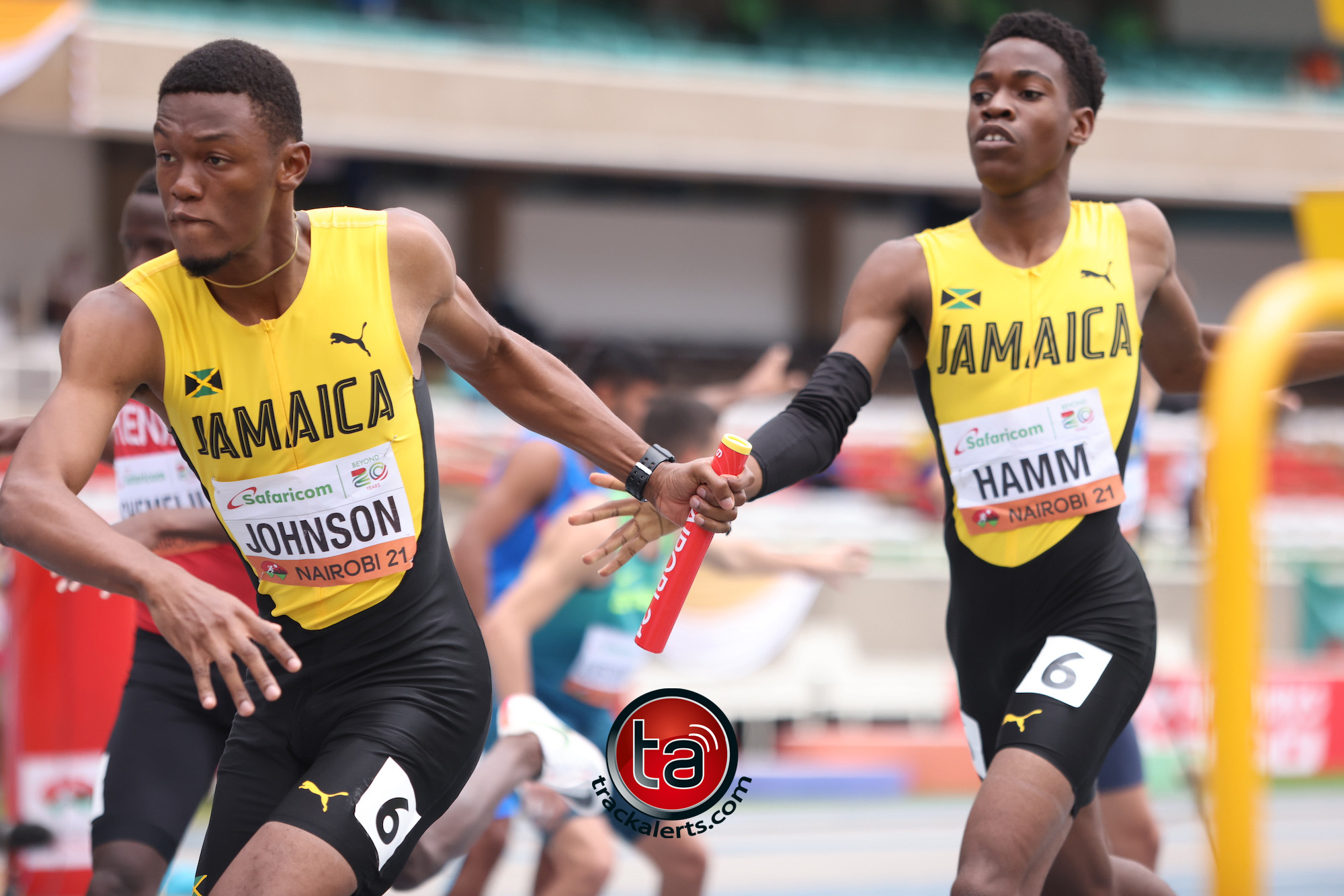 Jamaica 4x400m team at World U20 Championships