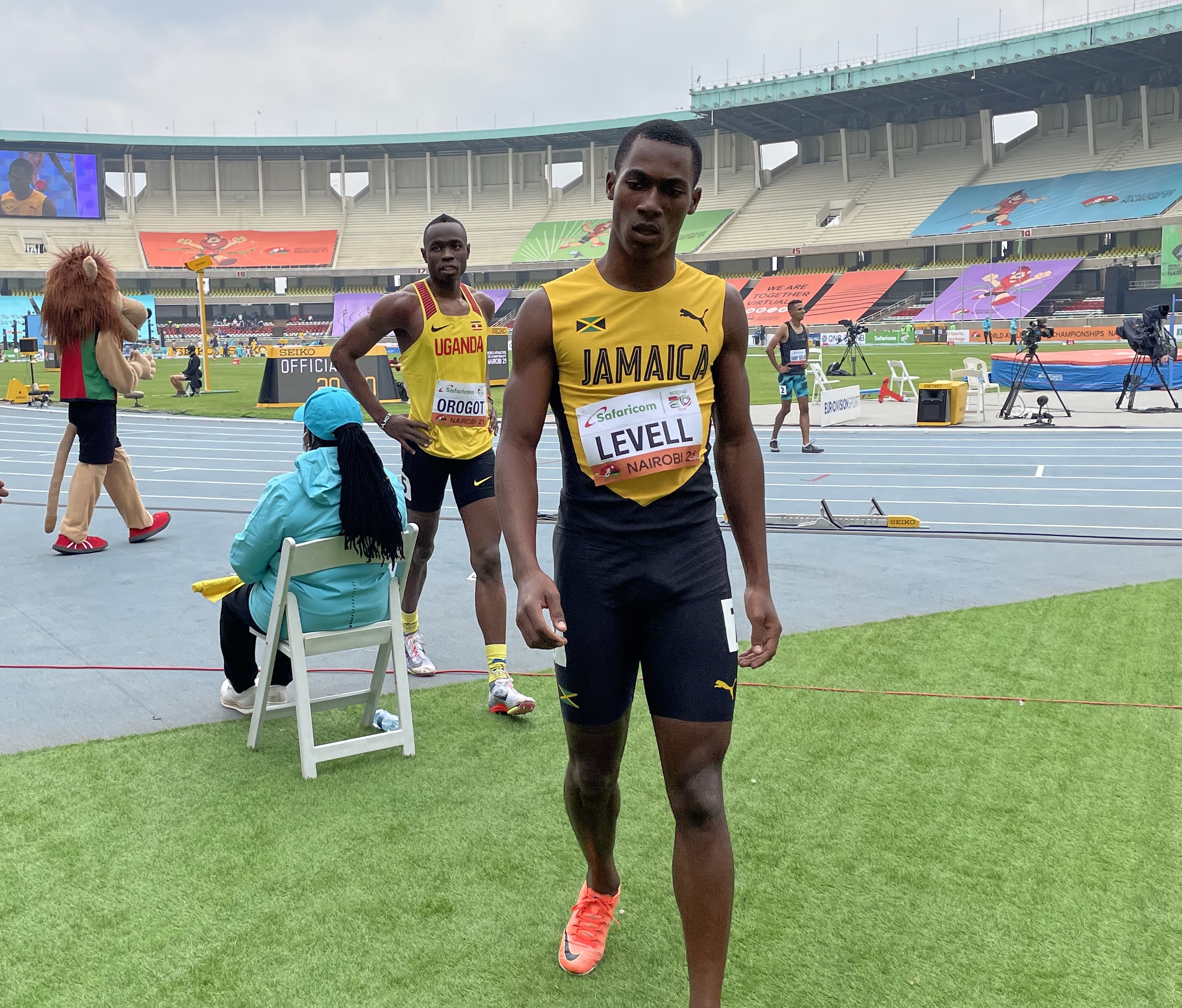 Bryan Levell advance in 200m at World Athletics U20 Championships for Carifta Games Trials #champs2022 Champs 2022