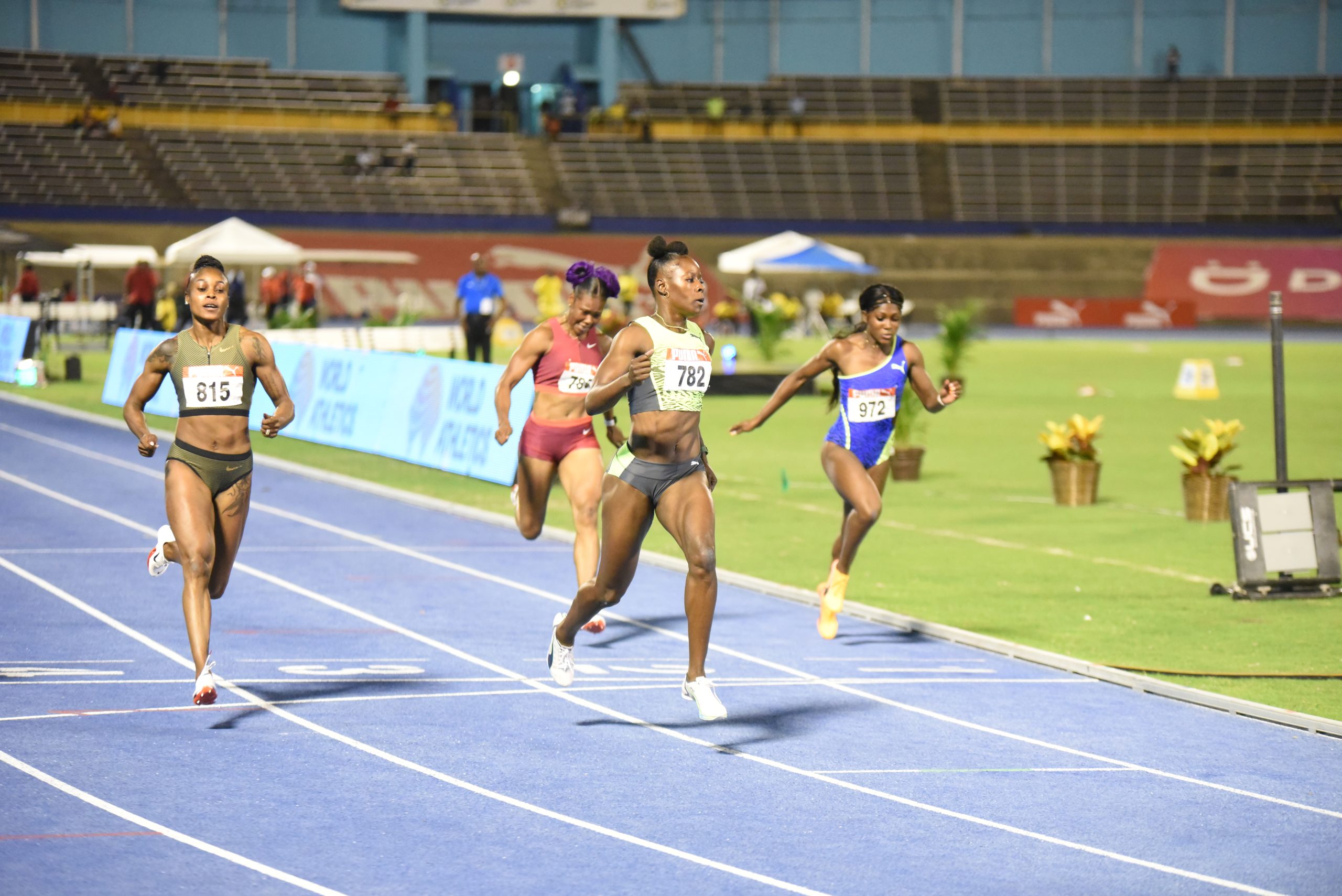Shericka Jackson wins 100m final at Jamaica Trials