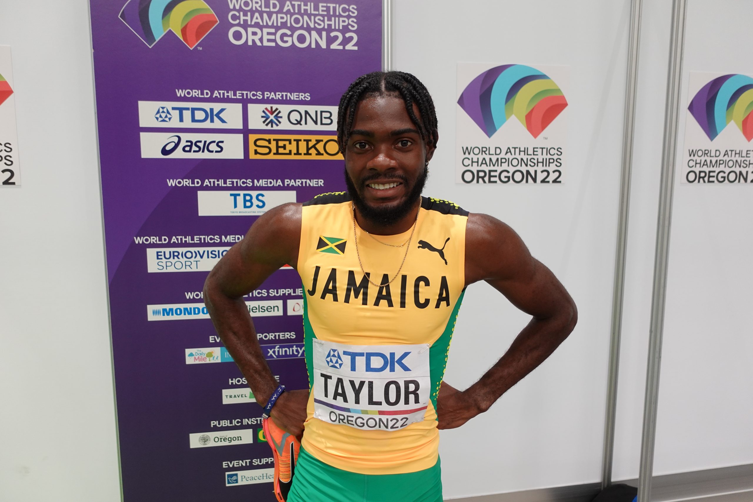 Christopher Taylor at the Oregon22 World Athletics Championships in Eugene, USA