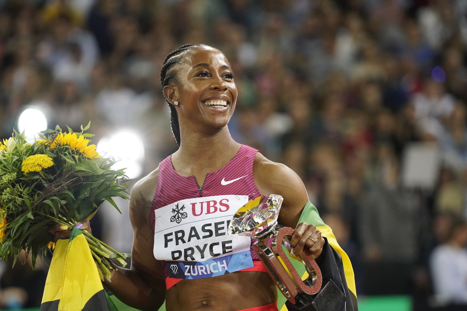 Shelly-Ann Fraser-Pryce shows her class again in the 100m to take the fifth Diamond Trophy of her career.