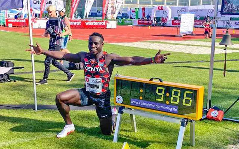 Kenyan sprinter Omanyala sets new record in February 100m heat