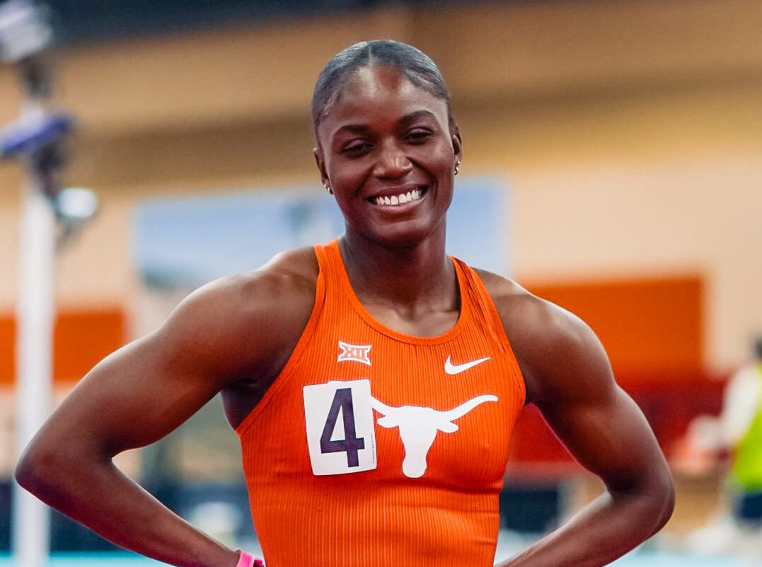 Julien Alfred of Texas sets meet record in women's 60m final at Big 12 Championships