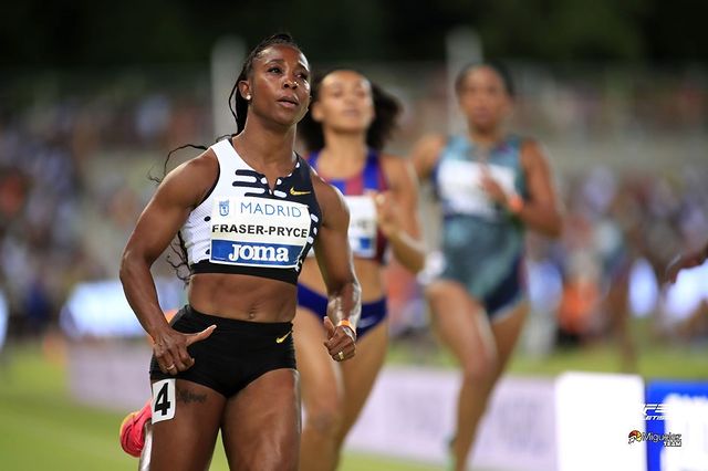 Sprint Queen Shelly-Ann Fraser-Pryce Claims Victory at Meeting de Madrid 2023
