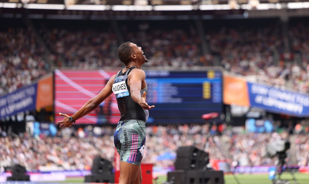 Zharnel Hughes Lights Up London Diamond League with Record-Breaking Performance