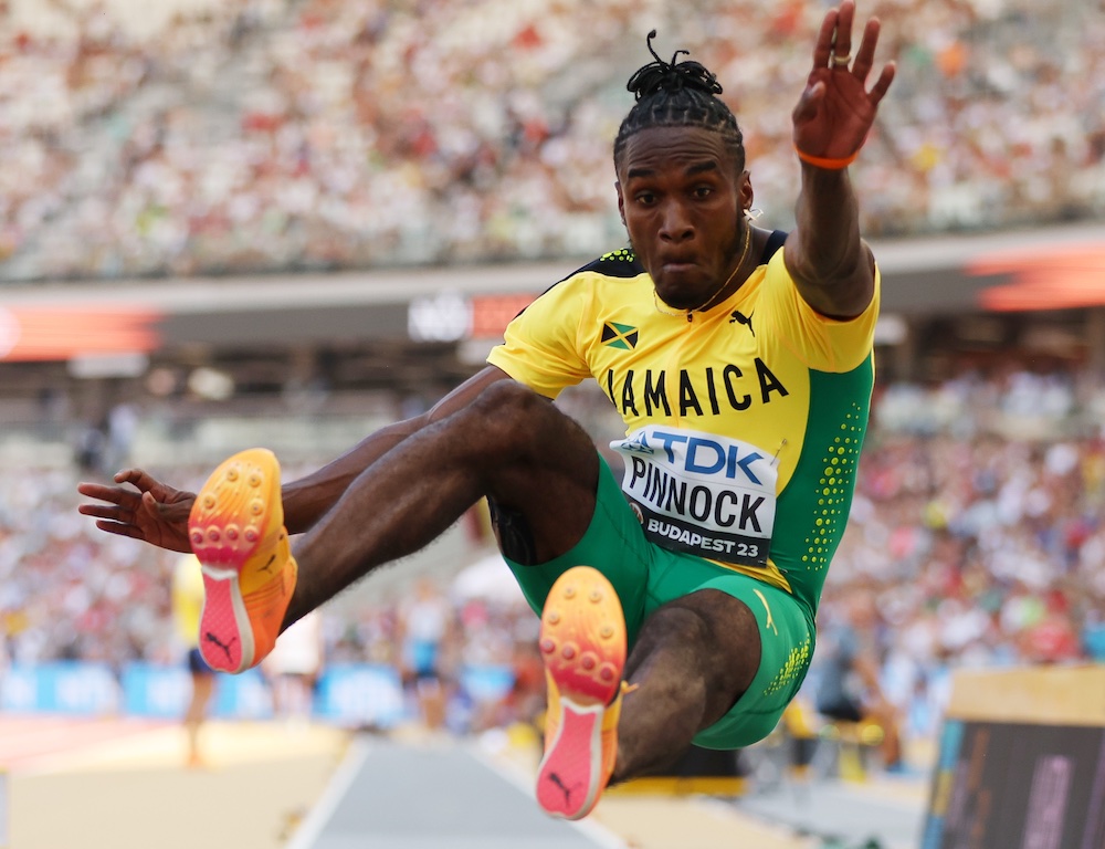 Jamaica's Wayne Pinnock Soars to Budapest 23 World-Leading 8.54m in Long Jump Qualifying at World Athletics Championships