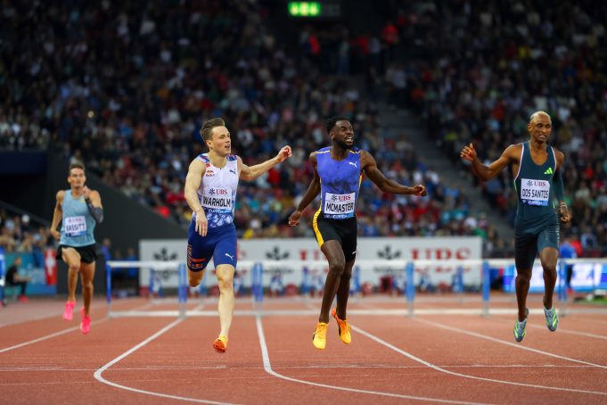 Two-time Commonwealth Games, and world championships silver medalist, Kyron McMaster of British Virgin Islands clocked 47.27 secs to defeat world record holder Karsten Warholm (47.30) in the men’s 400m hurdles in the Zurich Diamond League.
