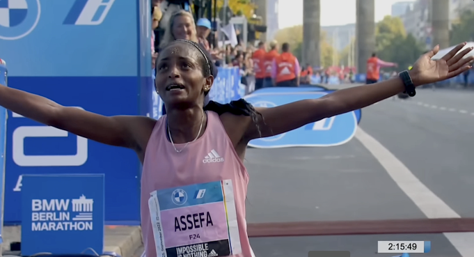 Assefa Shatters Previous Bests, Targets World Record in Berlin Marathon