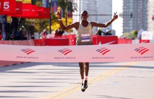 Defending Chicago Marathon champion Benson Kipruto