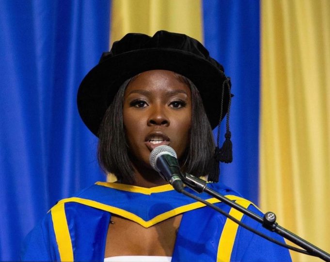 Olympic Sprinter Shericka Jackson Receives Honorary Doctorate from UTech
