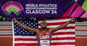 American Sprinter Christian Coleman Reigns Supreme: Clinches World Athletics Indoor Championships 60m Title in Glasgow