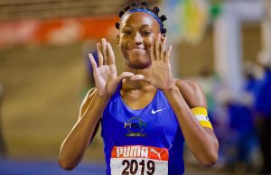 Penn Relays - East Coast Showcase --- Hydel High's Alliah Baker shone bright, securing four gold medals, at Champs 2024