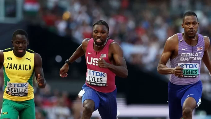 High Stakes at Racers Grand Prix: Lyles, Seville, and Hughes Set for Epic 100m Clash