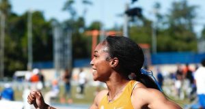 Solo Spectacle: Jacious Sears Runs 10.77s to Triumph in Women's 100m at Tom Jones Memorial